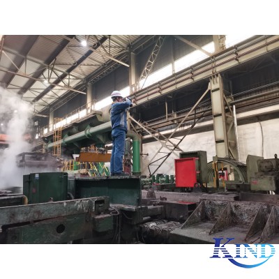 鋼廠鋼板紅外測溫演示-R500 Pro機(jī)型拍攝